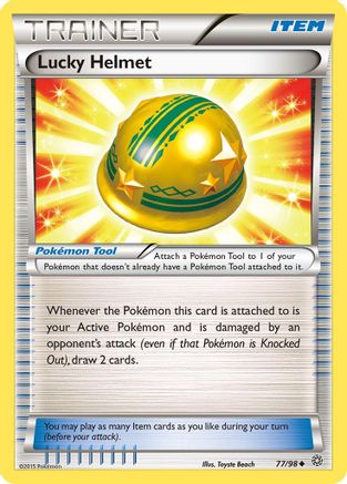 Lucky Helmet 077/98  - Reverse Holofoil XY  Ancient Origins - Uncommon