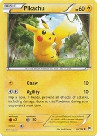 Pikachu 048/162  - Reverse Holofoil XY  BREAKthrough - Common