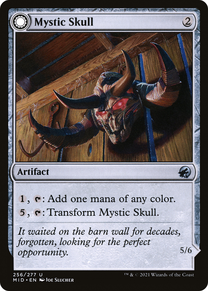 Mystic Skull (MID-256) - Innistrad: Midnight Hunt: (Double Faced Transform) Foil
