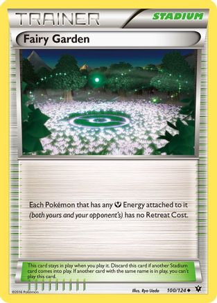 Fairy Garden 100/124  - Reverse Holofoil XY  Fates Collide - Uncommon