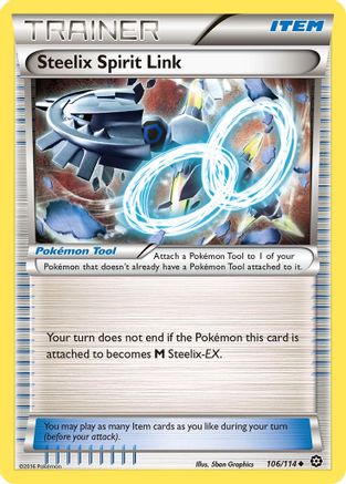 Steelix Spirit Link 106/114  - Reverse Holofoil XY  Steam Siege - Uncommon