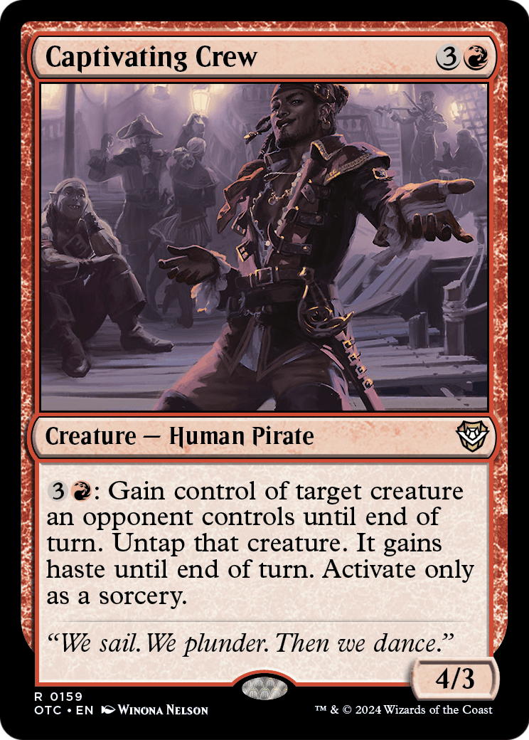 Captivating Crew (OTC-159) - Outlaws of Thunder Junction Commander
