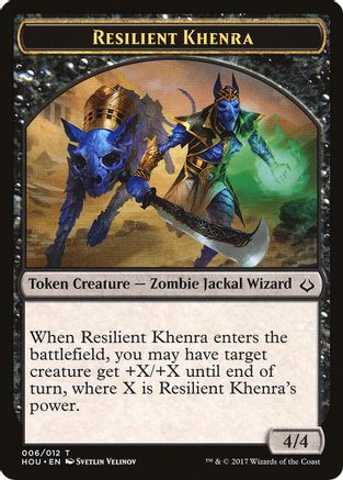 Resilient Khenra // Zombie Double-Sided Token (HOU-6 // 20) - Hour of Devastation