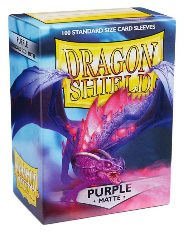 Dragon Shield Sleeves: Standard Matte - Purple 100CT