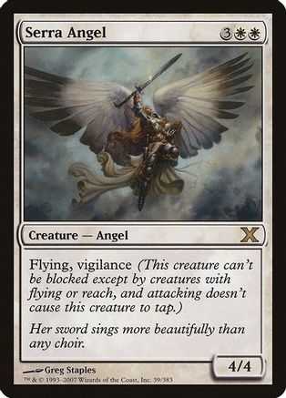 Serra Angel (10E-039) - 10th Edition Foil