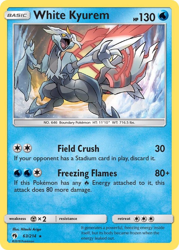 White Kyurem SM - Lost Thunder