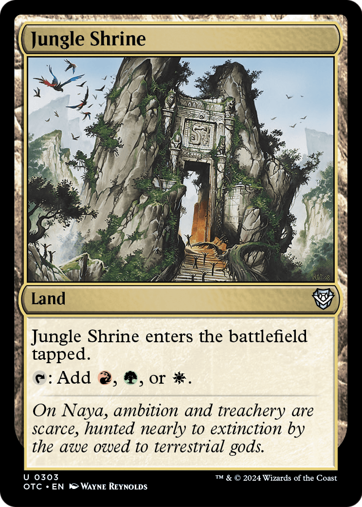 Jungle Shrine (OTC-303) - Outlaws of Thunder Junction Commander