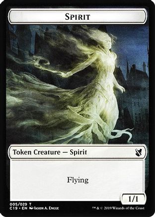 Spirit // Human Double-Sided Token (C19-5 // 3) - Commander 2019