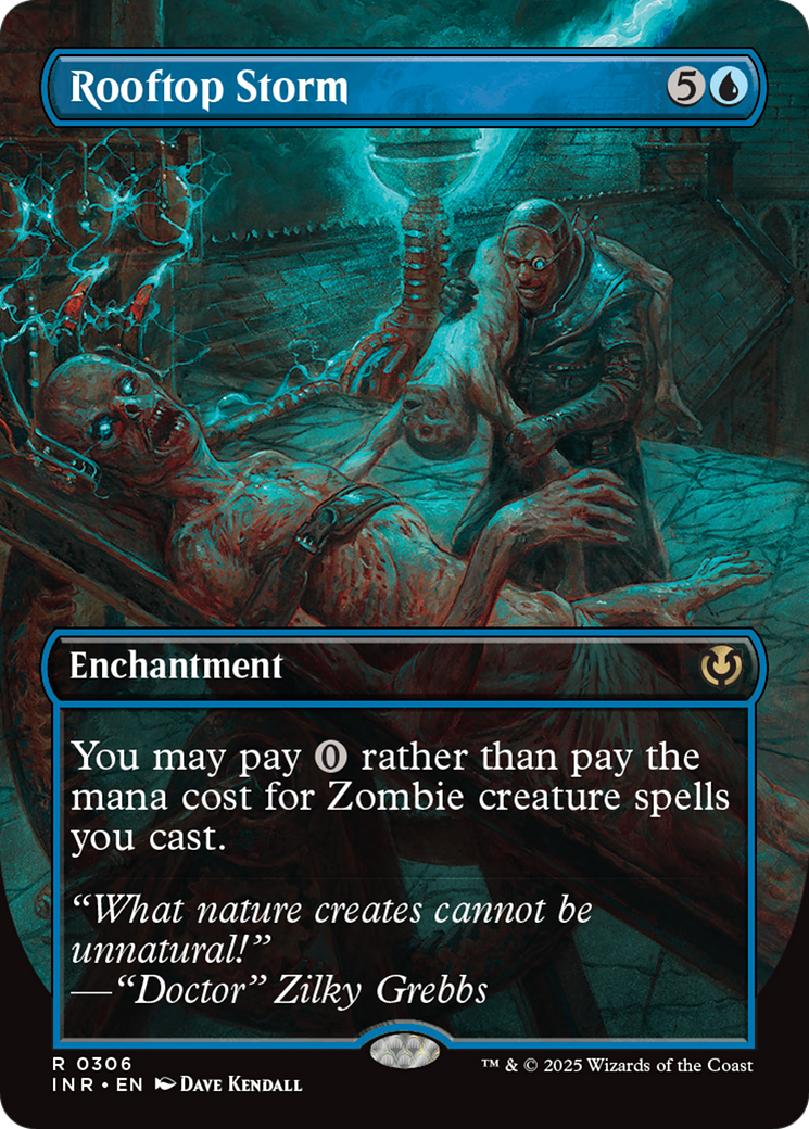 Rooftop Storm (INR-306) - Innistrad Remastered: (enchantment) (Borderless) Foil