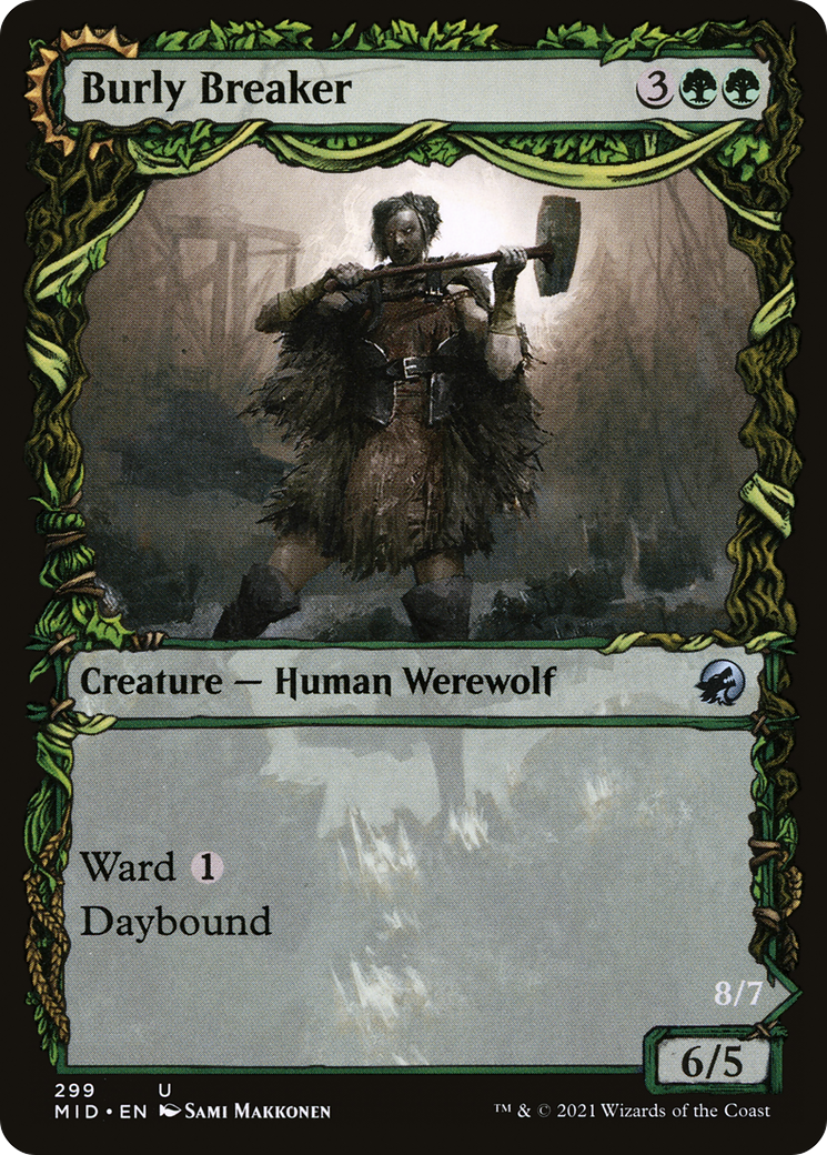 Burly Breaker (Showcase) (MID-299) - Innistrad: Midnight Hunt: (Showcase, Double Faced Transform)