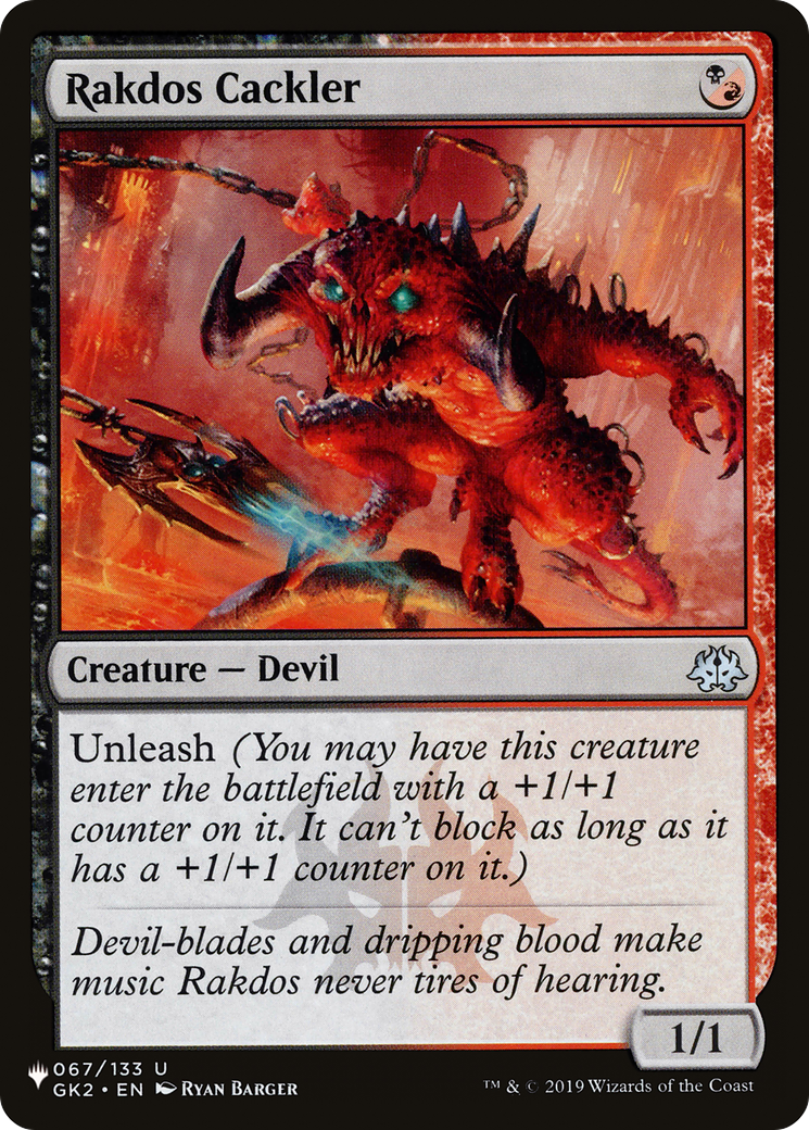 Rakdos Cackler (LIST-067/133) - The List
