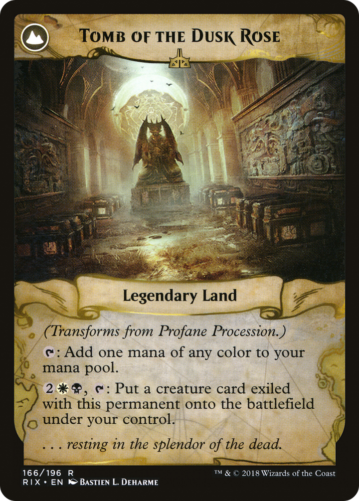 Profane Procession (RIX-166) - Rivals of Ixalan: (compasslanddfc) Foil