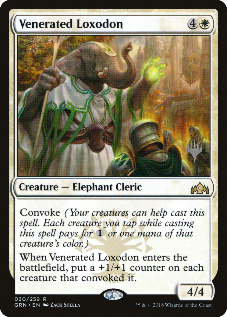 Venerated Loxodon (PPTHB-30P) - Guilds of Ravnica Promos Foil