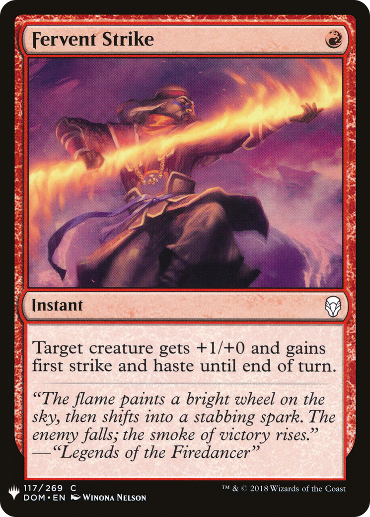 Fervent Strike (LIST-117) - The List
