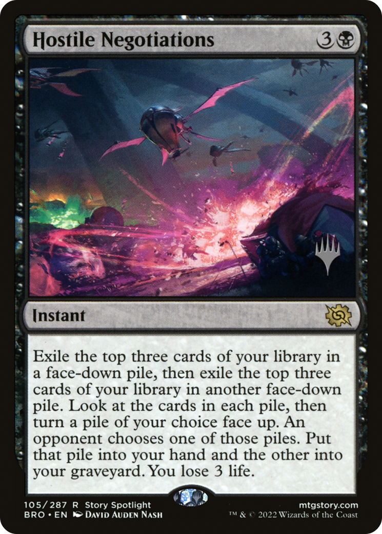 Hostile Negotiations (PPBRO-105P) - The Brothers' War Promos Foil