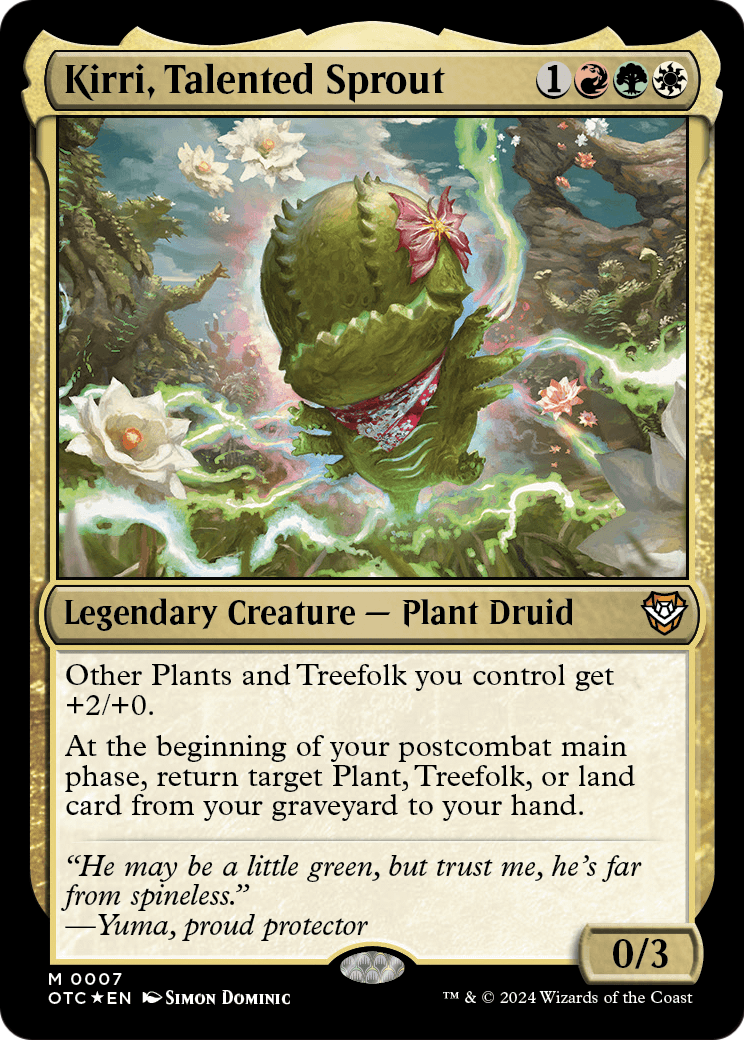Kirri, Talented Sprout (OTC-007) - Outlaws of Thunder Junction Commander Foil