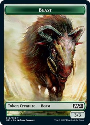 Beast // Insect Double-Sided Token (Challenger 2021) (UMP-10 // 7) - Unique and Miscellaneous Promos