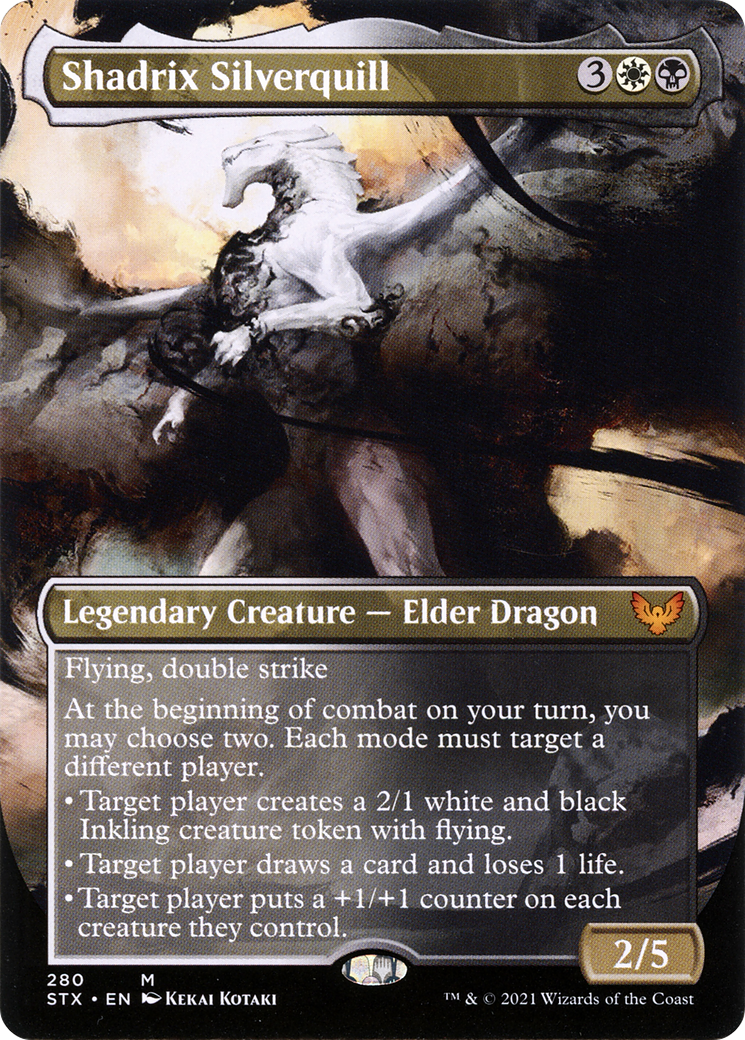 Shadrix Silverquill (STX-280) - Strixhaven: School of Mages (Borderless) Foil