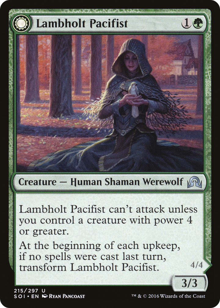 Lambholt Pacifist (SOI-215) - Shadows over Innistrad: (Double Faced Transform) Foil