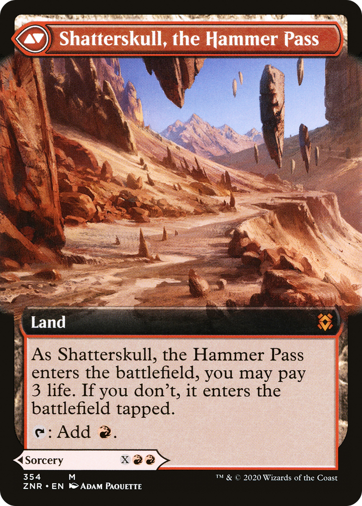 Shatterskull Smashing (Extended Art) (ZNR-354) - Zendikar Rising: (Extended Art) Foil