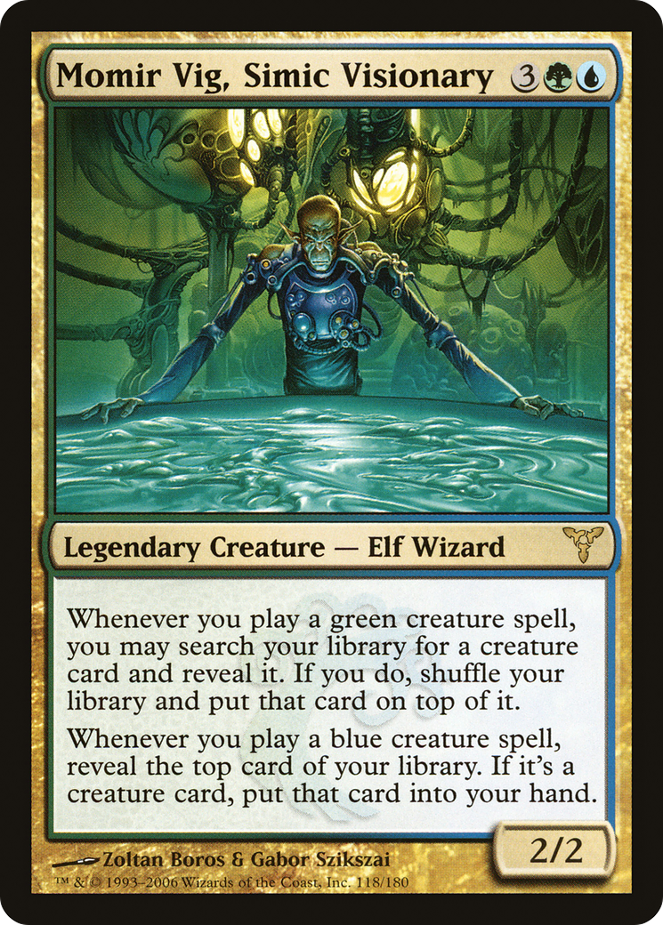 Momir Vig, Simic Visionary (DIS-118) - Dissension Foil