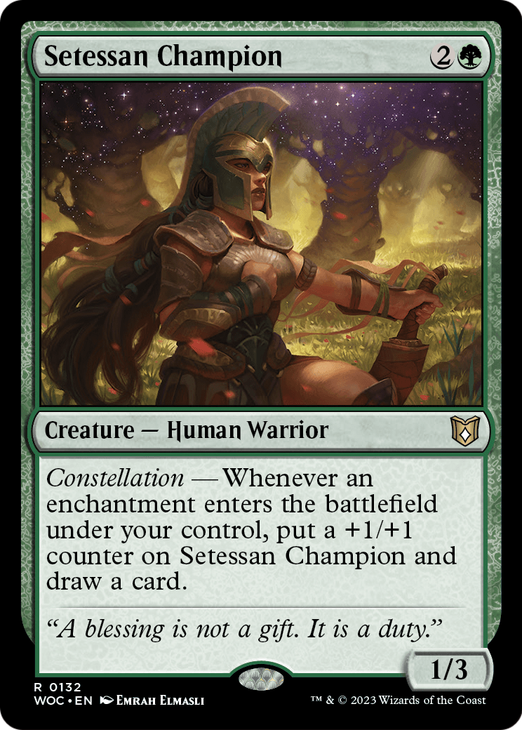 Setessan Champion (WOC-132) - Wilds of Eldraine Commander