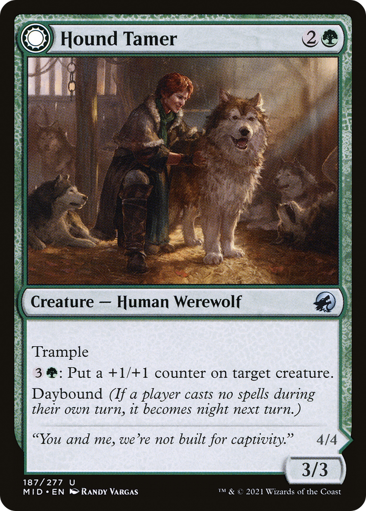 Hound Tamer (MID-187) - Innistrad: Midnight Hunt: (Double Faced Transform)
