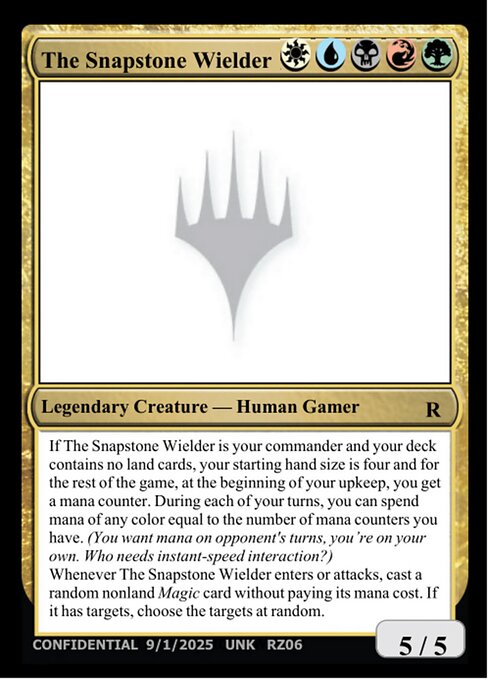 The Snapstone Wielder (-) - Un-Known Event Playtest Cards — official product image (scryfall)