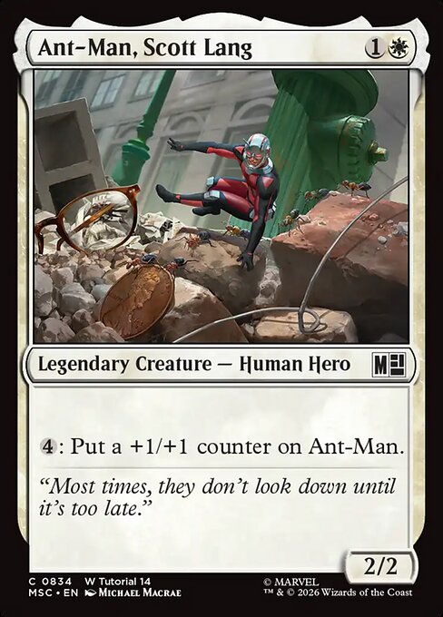 Ant-Man, Scott Lang (0513) (MSC-513) - Commander: Marvel Super Heroes — official product image (scryfall)