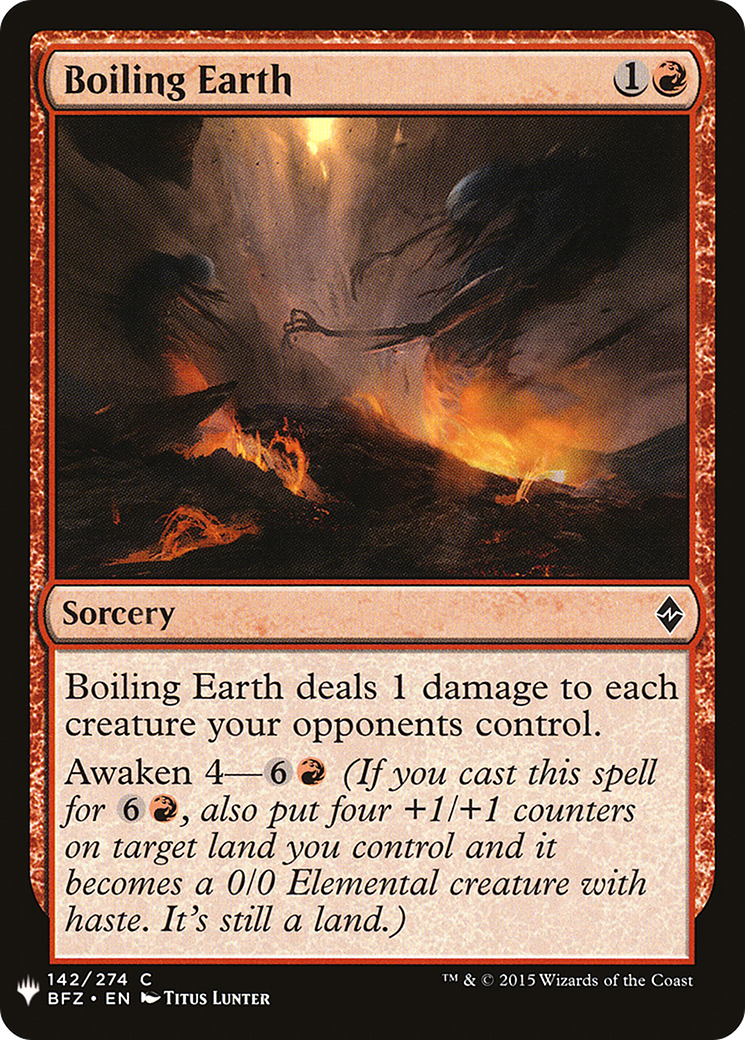 Boiling Earth (LIST-142) - The List