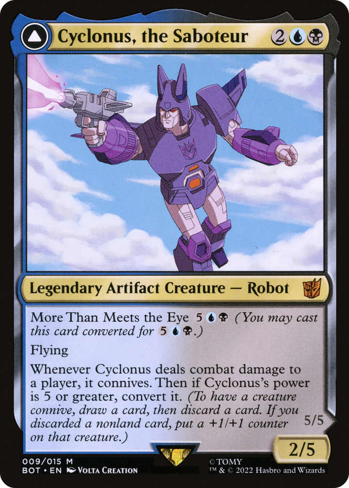 Cyclonus, the Saboteur (BOT-009) - Transformers: (convertdfc)