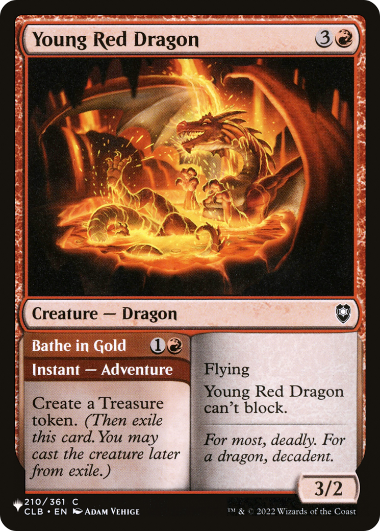 Young Red Dragon // Bathe in Gold (LIST-210/361) - The List