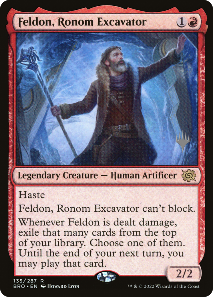 Feldon, Ronom Excavator (PPBRO-135P) - The Brothers' War Promos