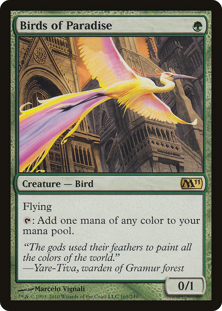 Birds of Paradise (M11-165) - Magic 2011 Foil