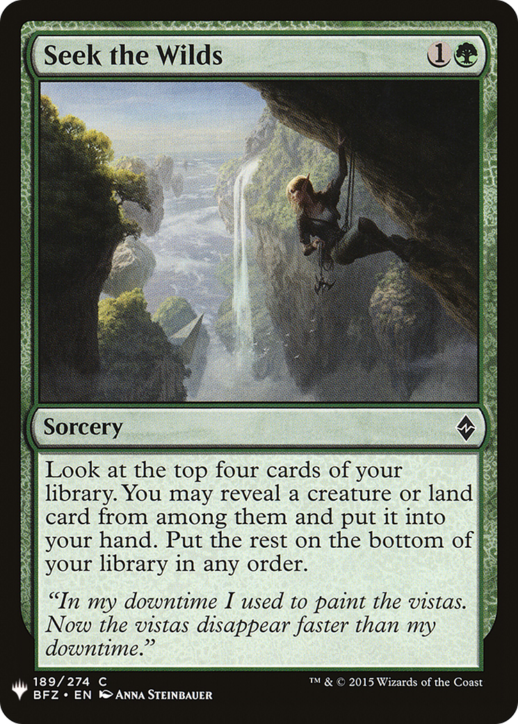 Seek the Wilds (LIST-189) - The List