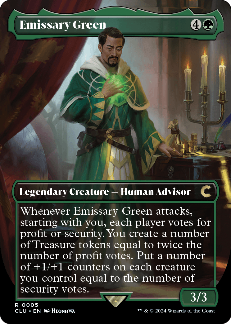 Emissary Green (Borderless) (CLU-005) - Ravnica: Clue Edition (Borderless)