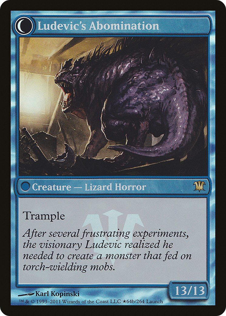 Ludevic's Test Subject (LARP-064) - Innistrad Promos: (Double Faced Transform) Foil