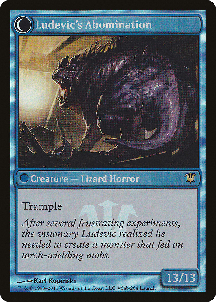 Ludevic's Test Subject (LARP-064) - Innistrad Promos: (Double Faced Transform) Foil