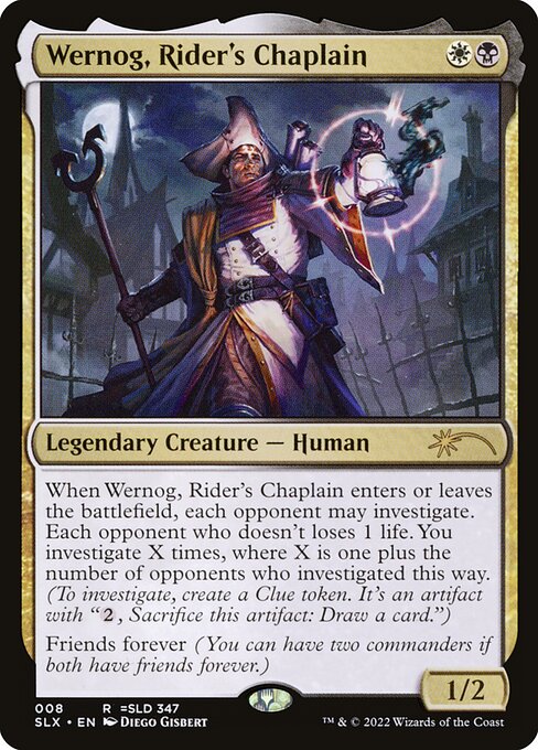Wernog, Rider's Chaplain (PLIST-806) - The List — official product image (scryfall)