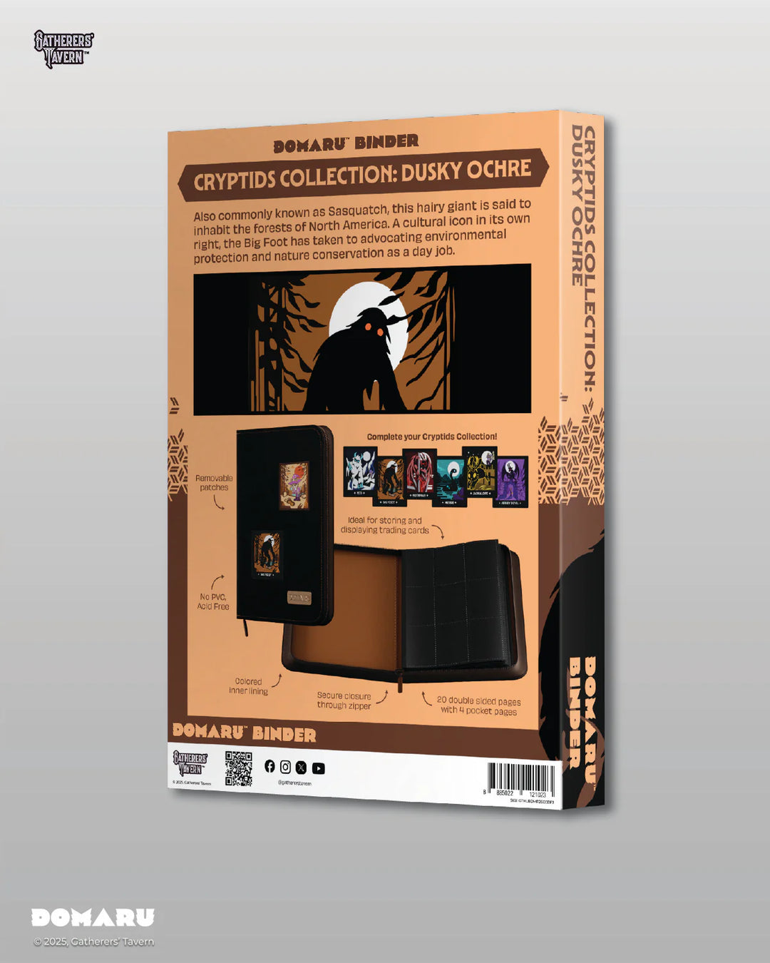Gatherers' Tavern - Domaru Binder: 4-Pocket Cryptids Collection - Dusky Ochre