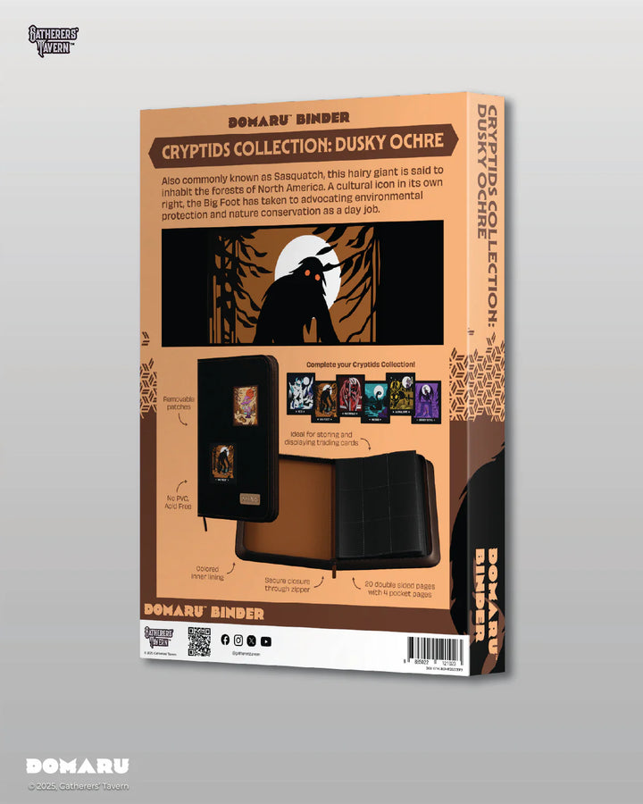 Gatherers' Tavern - Domaru Binder: 4-Pocket Cryptids Collection - Dusky Ochre