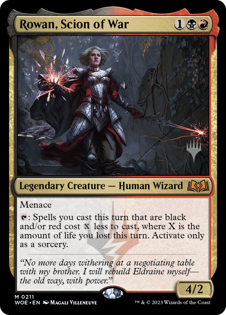 Rowan, Scion of War (PPWOE-211P) - Wilds of Eldraine Promos