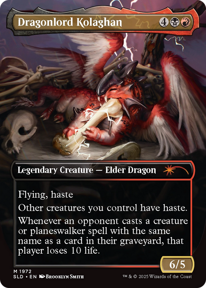 Dragonlord Kolaghan // Dragonlord Kolaghan (SLD-1972) - Secret Lair Drop (Borderless)