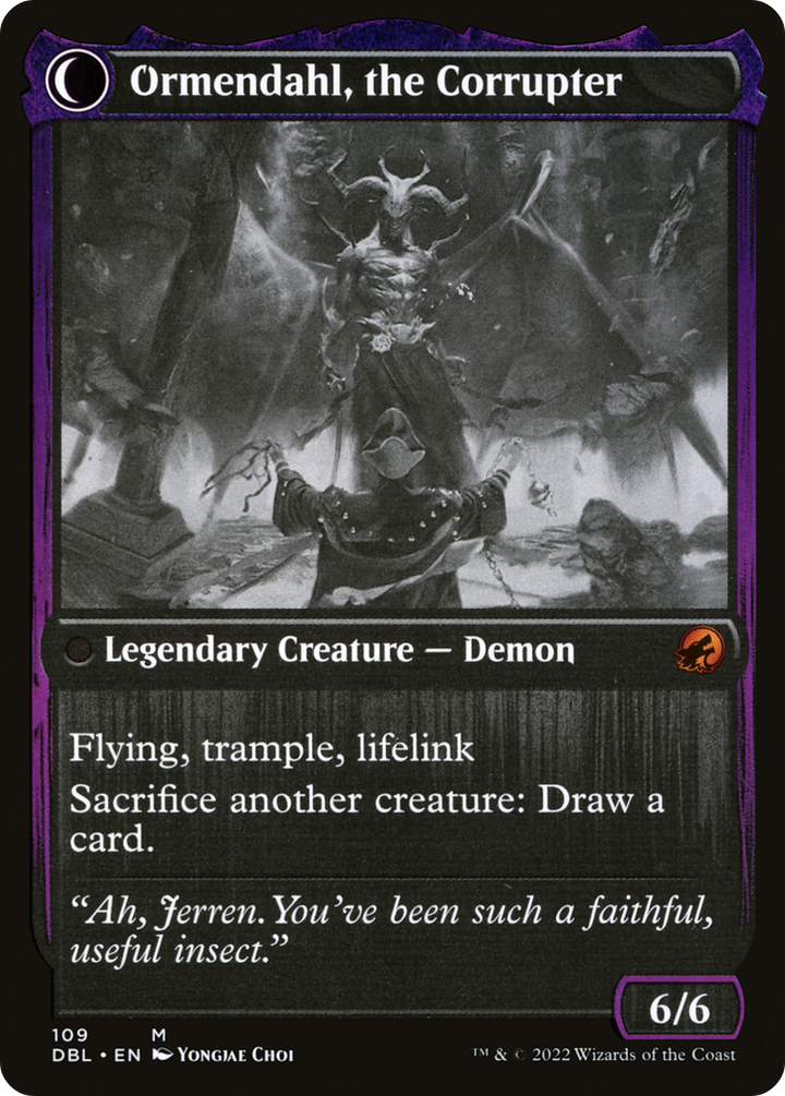 Jerren, Corrupted Bishop (DBL-109) - Innistrad: Double Feature: (Double Faced Transform) Foil