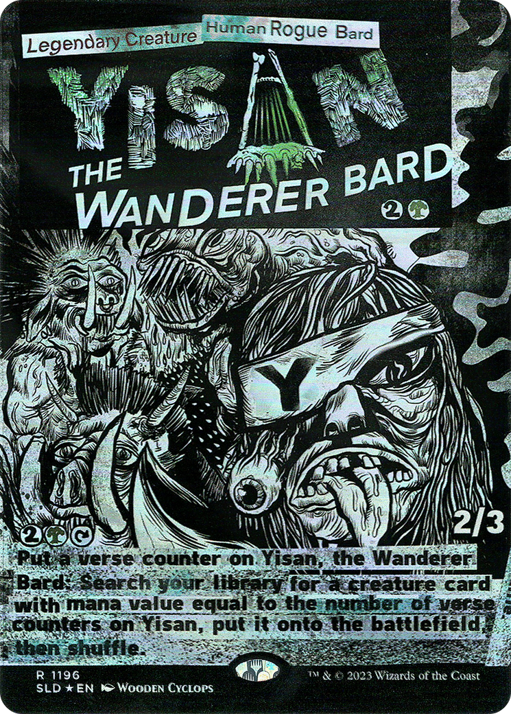 Yisan, the Wanderer Bard (SLD-1196) - Secret Lair Drop (Borderless) Foil