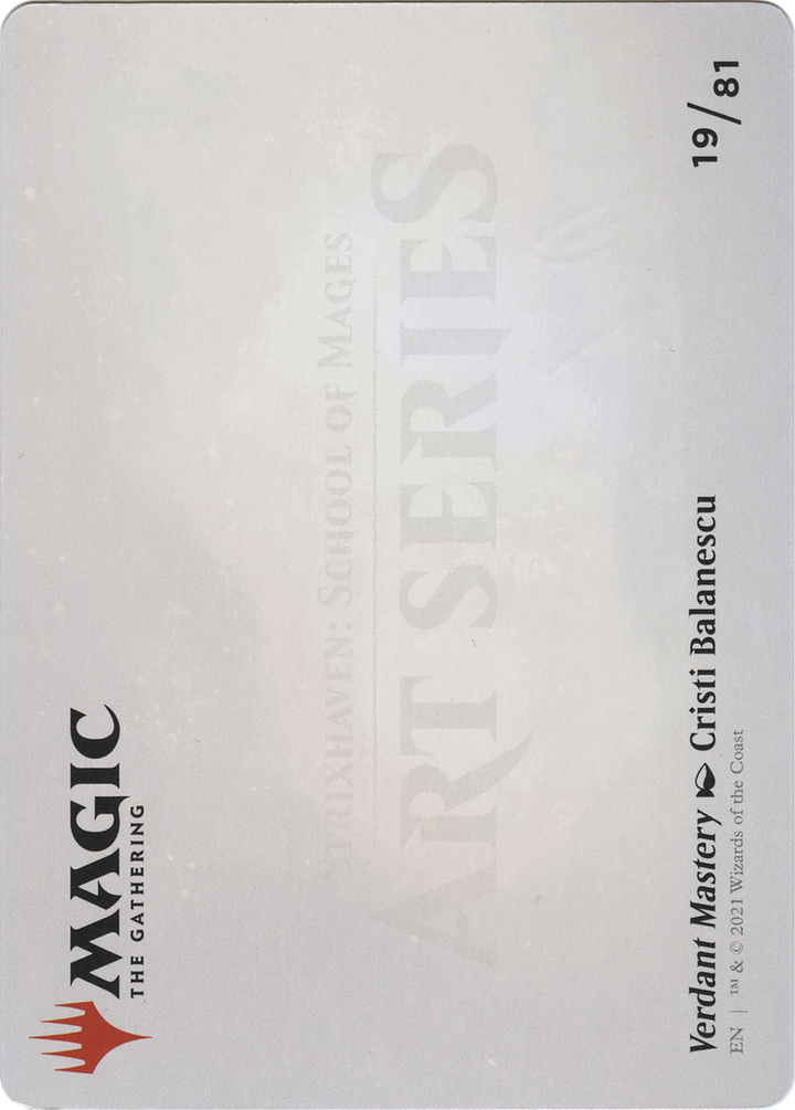 Verdant Mastery Art Card (ASSTX-019) - Strixhaven Art Series (Borderless)