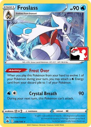 Froslass 036  Prize Pack Series Cards - Rare