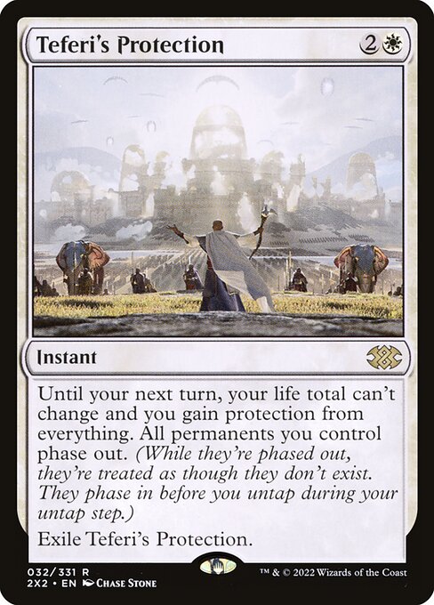 Teferi's Protection (SLD-1691★) - Secret Lair Drop (Borderless) Foil — official product image (scryfall)