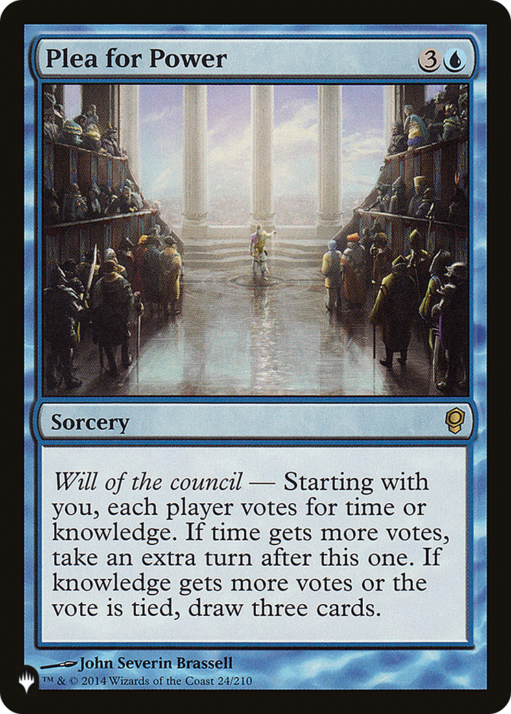 Plea for Power (LIST-24/210) - The List