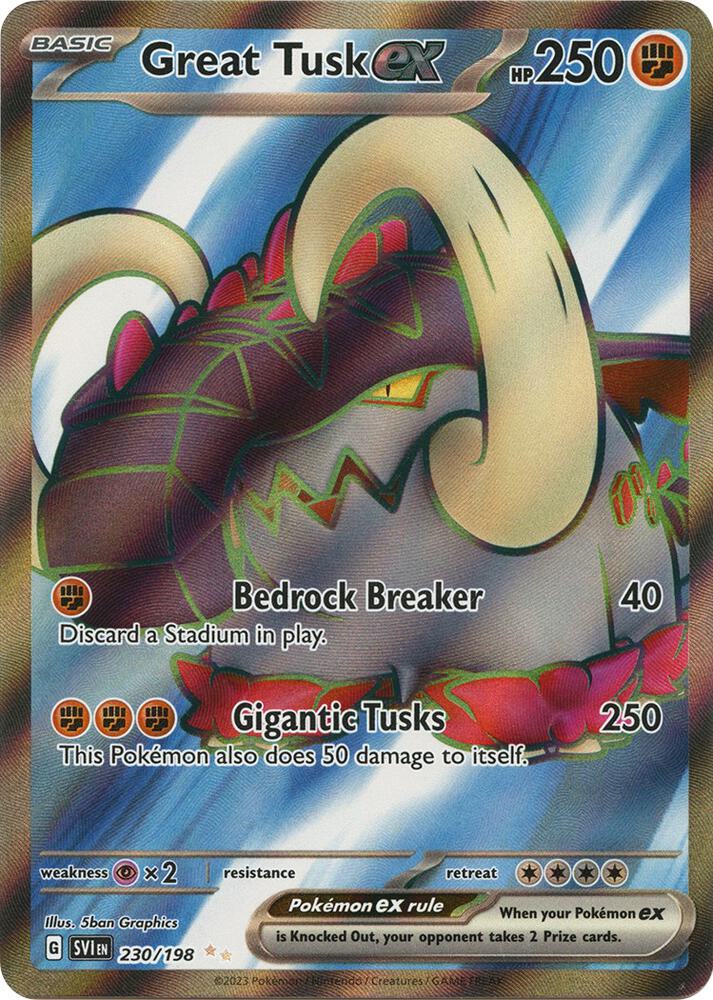 Great Tusk ex SVI 230/198 PCG 9